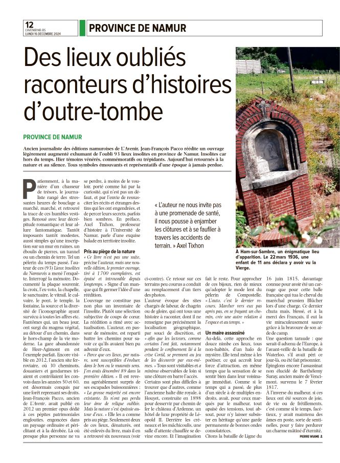 Lieux insolites du Namurois